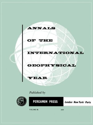 cover image of Annals of The International Geophysical Year, Volume 9